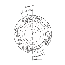 滾針/推力圓柱滾子軸承 ZARF35110-TV, 雙列，用于絲杠安裝