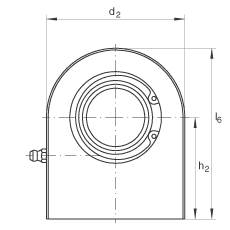 液壓桿端軸承 GF70-DO, 根據 DIN ISO 12 240-4 標準，帶焊接面，需維護